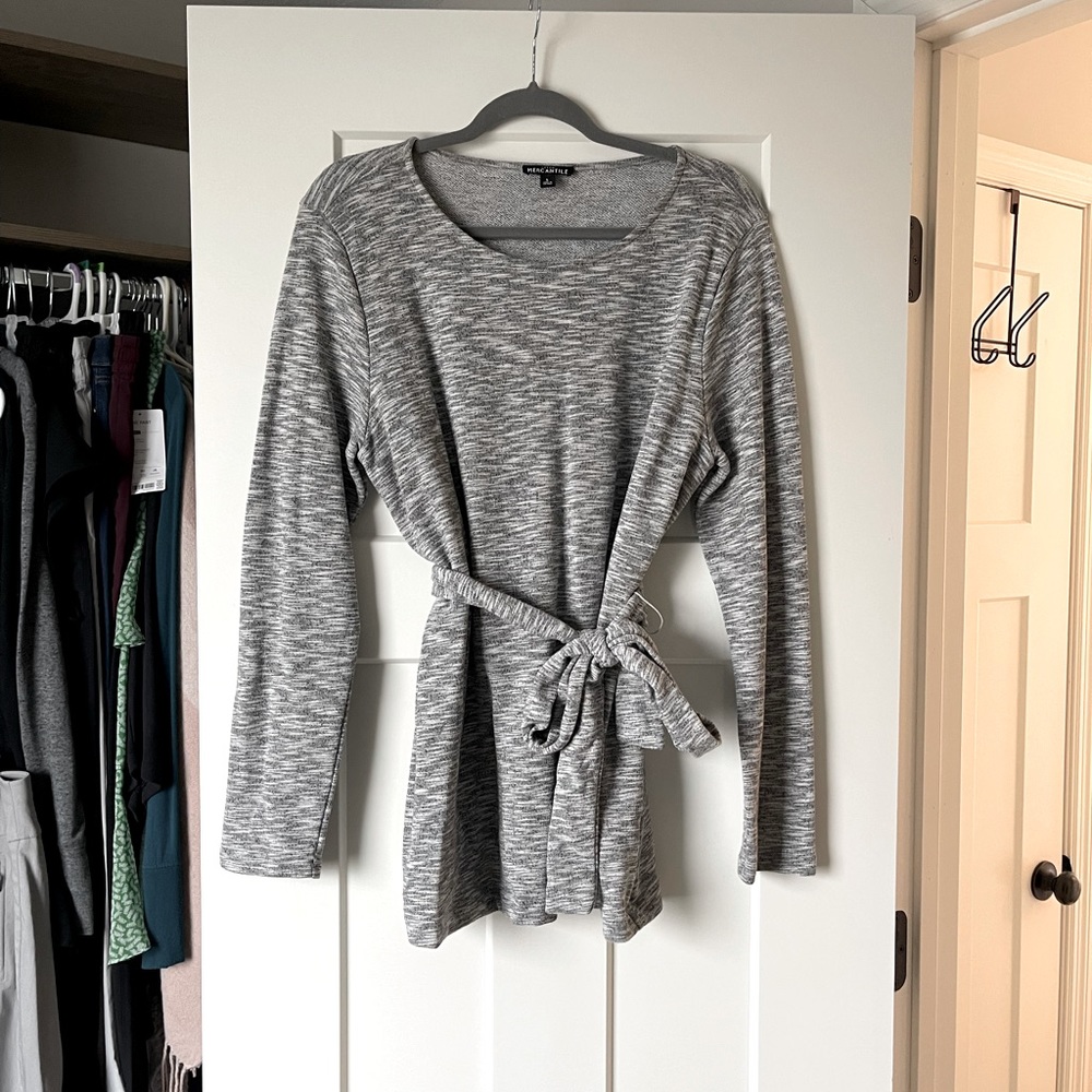 J Crew Mercantile Heather Gray Tunic